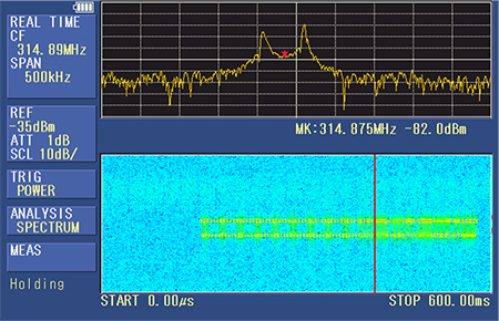 キーレスエントリー信号をリアルタイム方式で確実に捉える | マイクロ